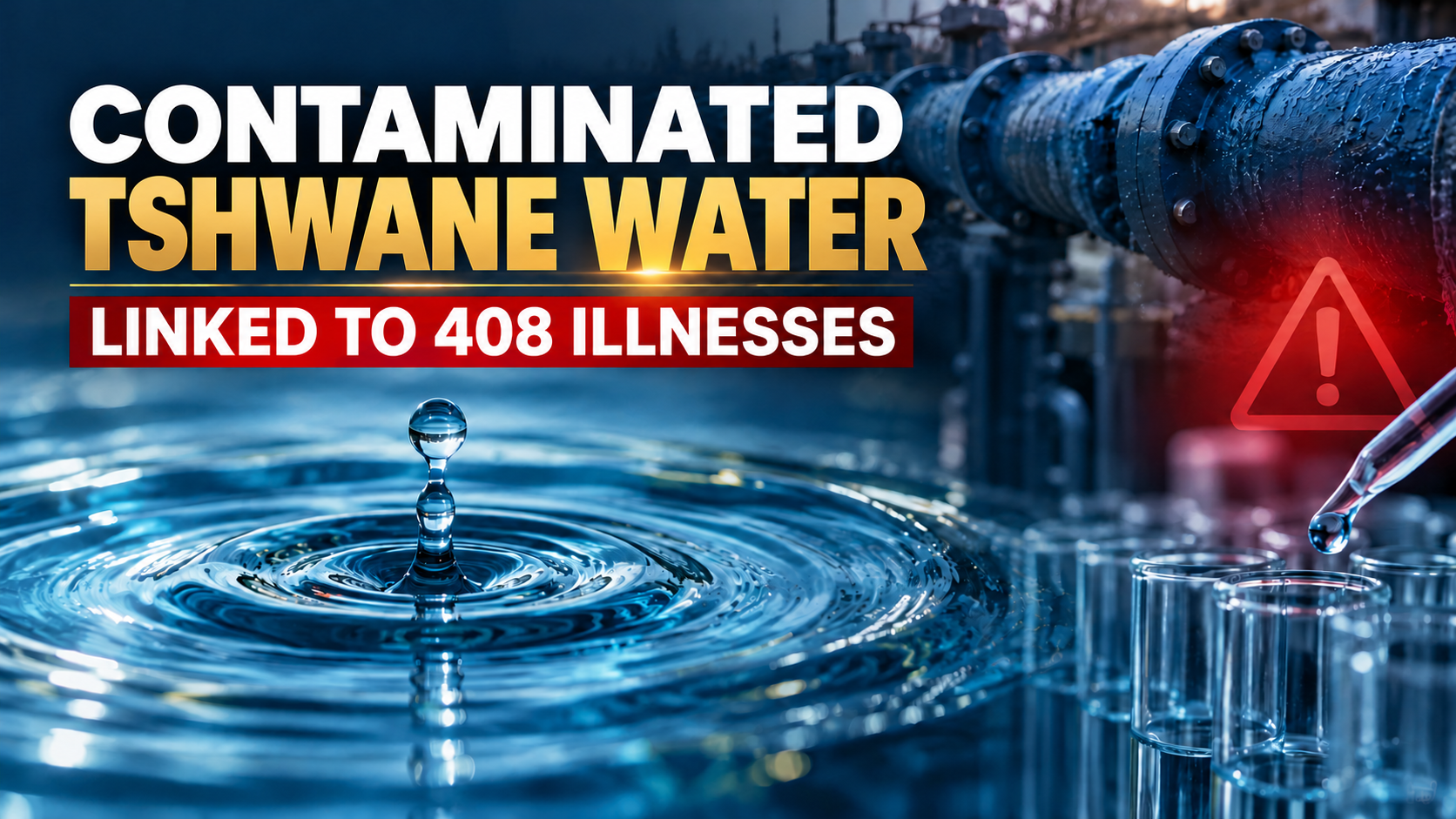 Contaminated Tshwane water linked to 408 illnesses