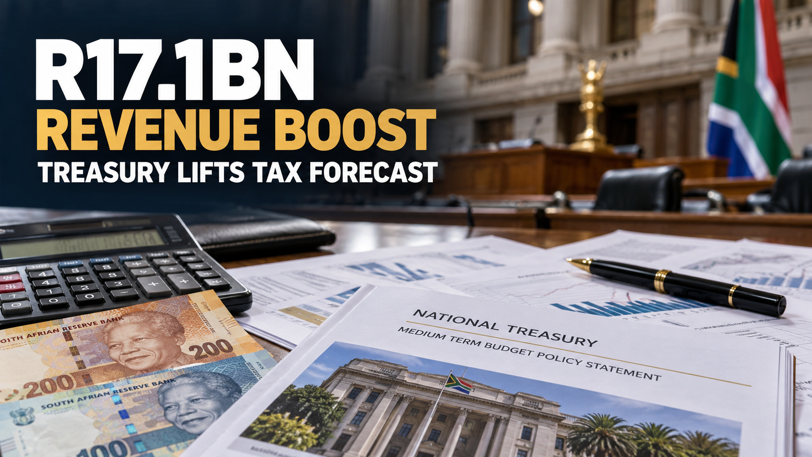 South Africa tax revenue forecast raised by R17.1 billion
